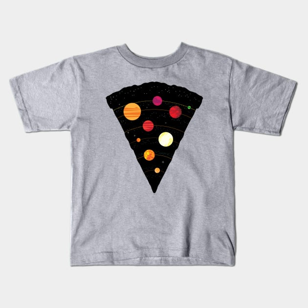 Galaxy Pizza Kids T-Shirt by SevenHundred
